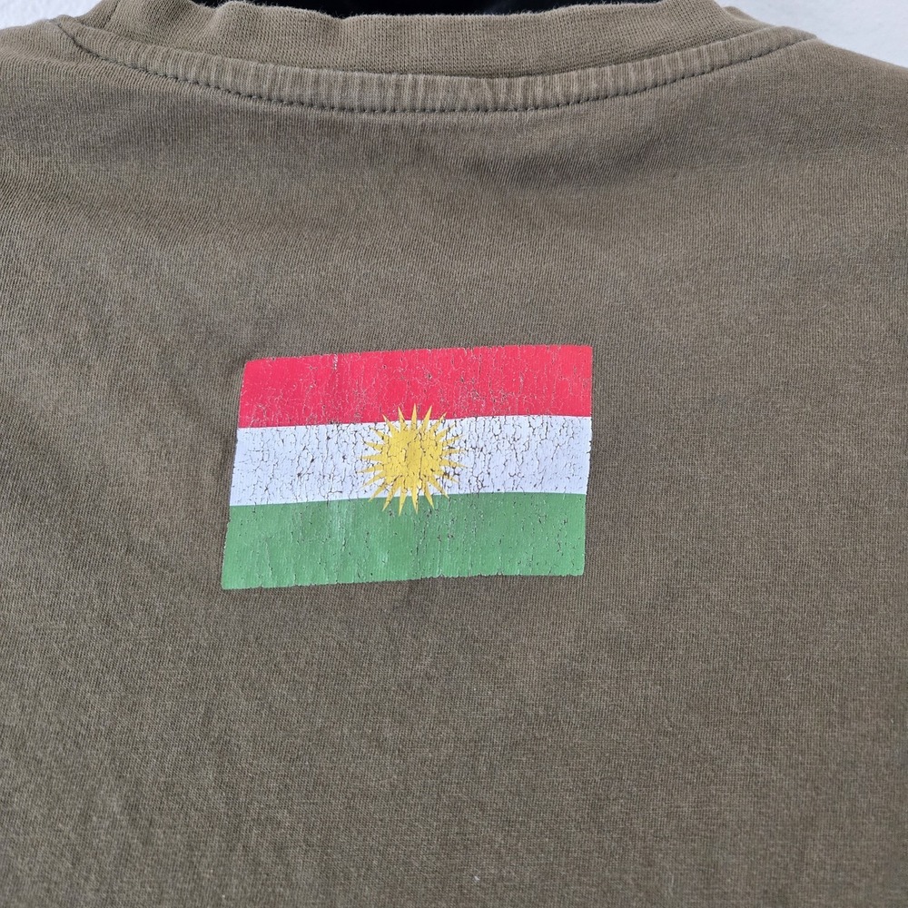 Kurdagonia Military Special Operations Men's Large Iraq Flag Vintage Relaxed Fit - Picture 7 of 8
